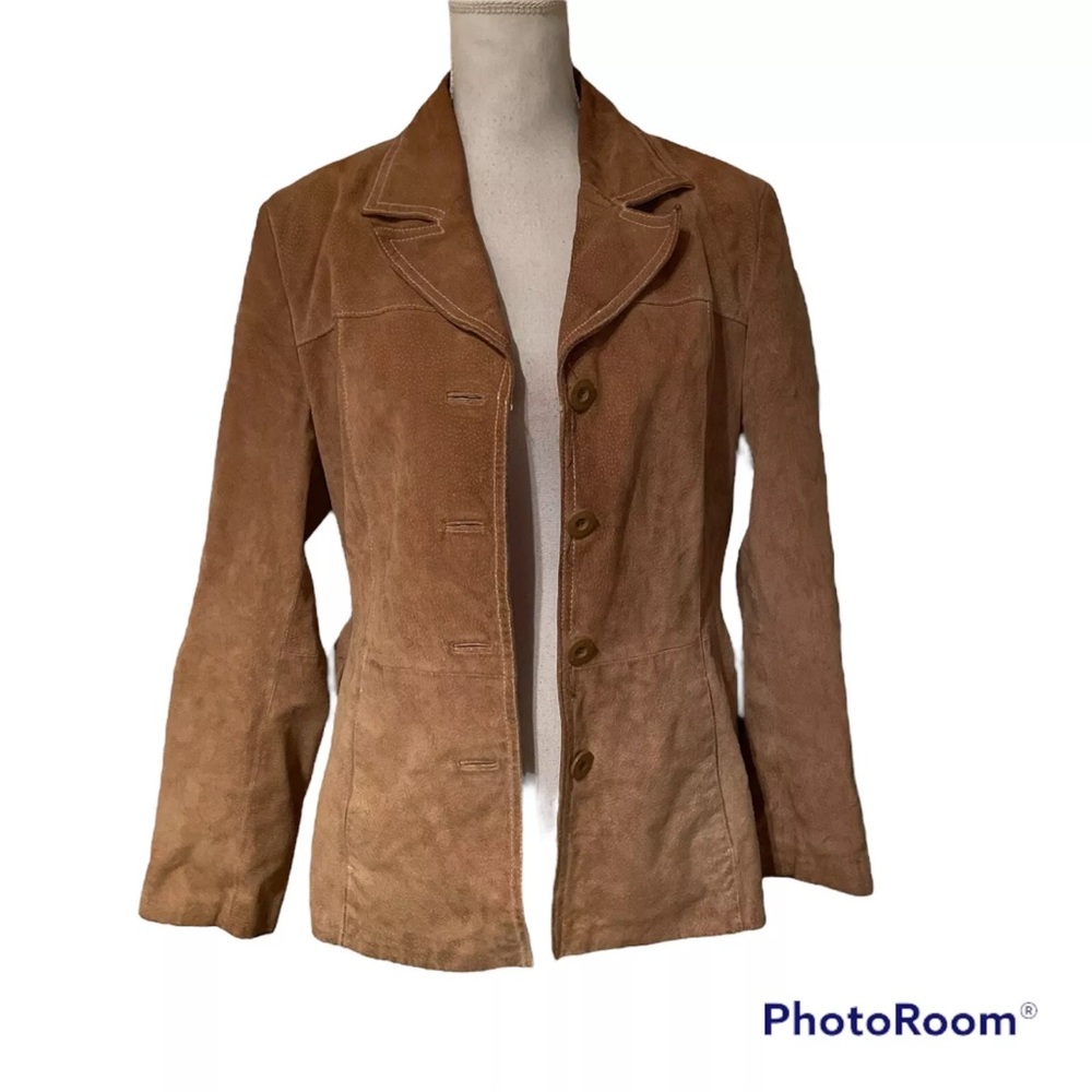 Wilsons Leather Tan Suede Jacket
